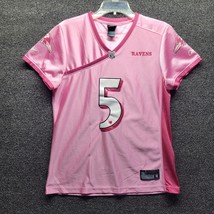 Joe Flacco Reebok Equipment Jersey Women&#39;s Sz XL Baltimore Ravens Pink - $14.52