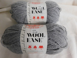 Lion Brand  Wool Ease  Grey Heather lot of 2 Dye Lot 638334 - $9.99