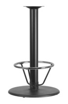 24'' Round Restaurant Table Base with 4'' Dia. Bar Height Column and Foot Ring - $273.70