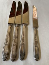 VTG Oneida Community Grosvenor pattern silverplate lot of 4 knives ca 1921 - $24.75