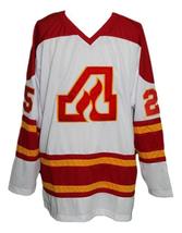Any Name Number Atlanta Flames Retro Hockey Jersey New White Plett Any Size image 1