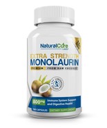Natural Cure Labs Extra Strength Monolaurin 800mg, 100 Capsules, 33% More - $28.95