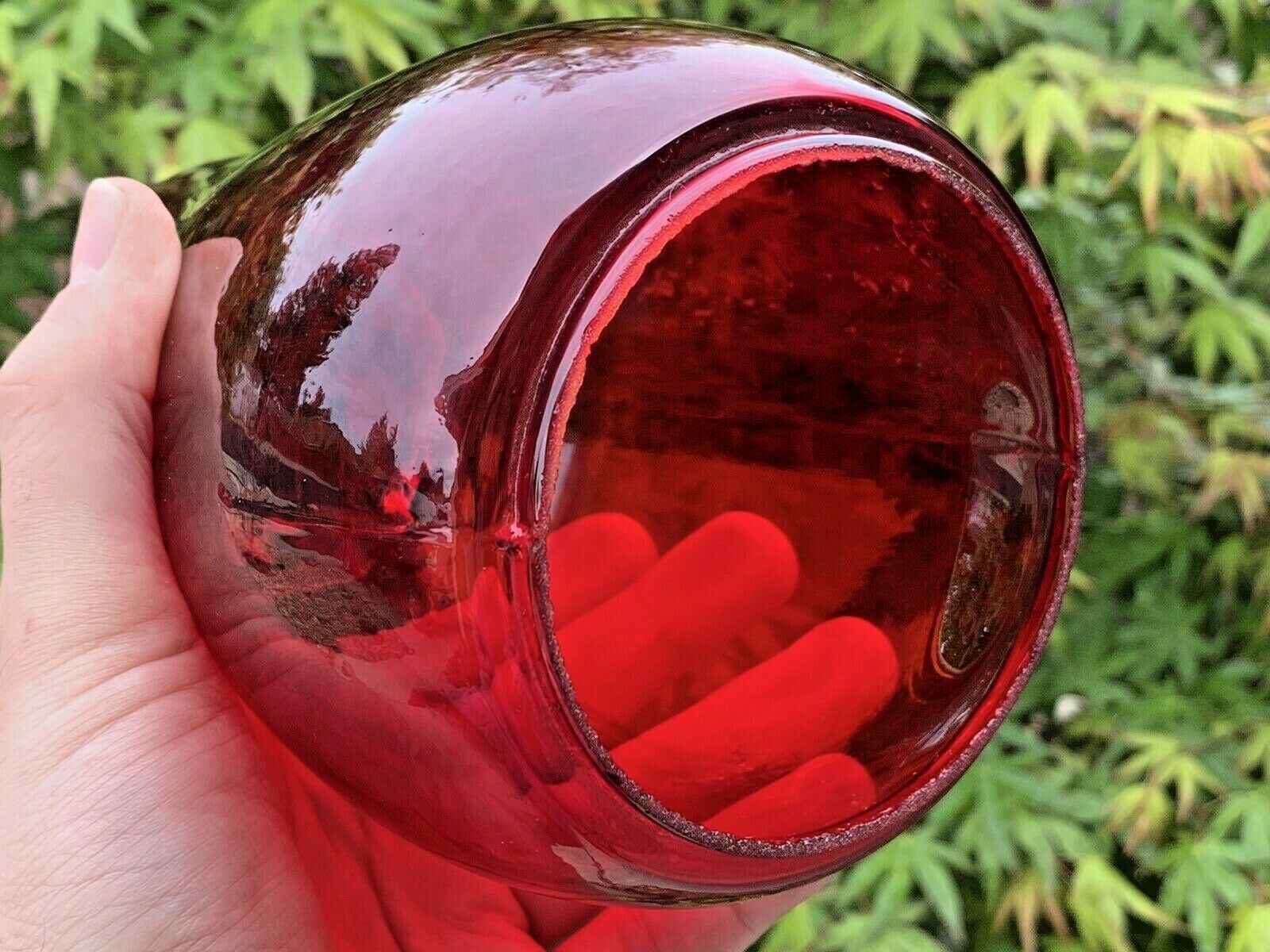 Antique Lantern Red Glass Globe Only Old and 50 similar items