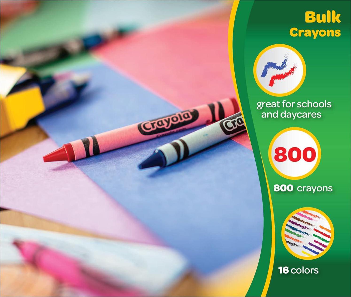 ArtCreativity Bulk Crayon Packs, 25 Sets of 6 Packs of Crayons