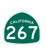 California State Route 267 Sticker Decal R1315 Highway Sign - $1.45+