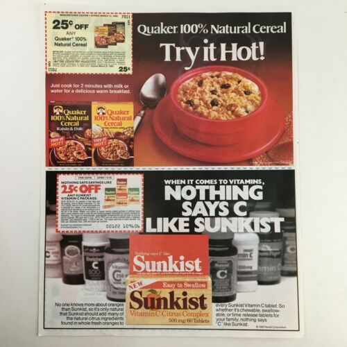 1985 Chef's Blend Cat Dinner Circular Coupon Advertisement Pets