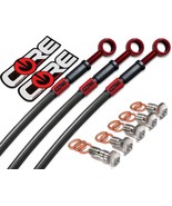 GSXS 750 Brake lines (ABS) 2015-2019 (5 lines) Suzuki Front Rear Red Carbon - $275.00