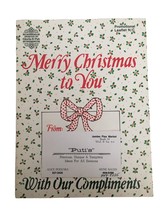 Designs Gloria &amp; Pat Merry Christmas to You Cross Stitch Leaflet 1982 Or... - $5.99