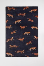 Area Rugs 5&#39; x 8&#39; Cheetah Hand Tufted Anthropologie Woolen Soft Carpet - $399.00