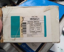 Siemens MMSKG1 Manual Switch-2 Pole Toggle - $42.99