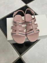 NIB 100% AUTH Gucci Toddler Pink Leather and Web Sandals 25/US 9 - $166.32