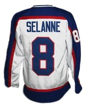 Any Name Number Winnipeg Jets Wha Hockey Jersey White Selanne Any Size image 2