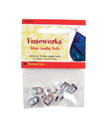 Silver Jewelry Bails Set 0f 5 Small Bails Fuseworks FW855 - $5.99