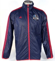 Adidas NBA All Star New Orleans 2014 Blue Zip Front Wind Track Jacket Men's NWT - $63.74