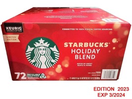 Starbucks Coffee Holiday Blend K-Cup Pod, 72-count