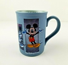 Vintage Mickey Mouse Coffee Mug Slate Blue Walt Disney World Exclusive - $14.84
