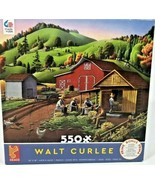 Walt Curlee 550 Piece Ceaco Puzzle Husking Corn 18 x 24 Farm - $5.45