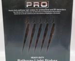 Gemmy Commercial Pro Set of 100 Heavy Duty 9&quot; Pathway Light Stakes Black... - $28.00