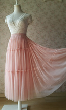BLUSH Tiered Midi Skirt Blush High Waisted Tiered Tulle Skirt Plus Size image 7