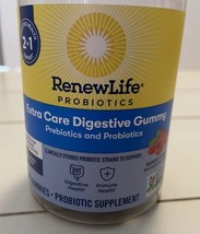 Renew Life Prebiotics and Probiotics2 in 1 Support 48 Raspberry Gummies - $16.36