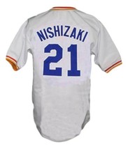 Yukihiro Nishizaki Nippon-Ham Fighters Baseball Jersey White Any Size image 5