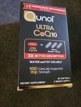Qunol Ultra CoQ10 100mg 2 Month Supply 60 SoftGels (K76) - $22.76