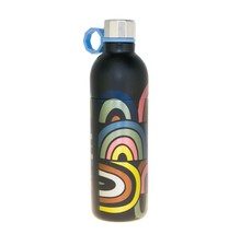Starbucks 20 Oz Water Bottle Navy Blue Line Art Hook Stainless Steel Thermos - $54.75