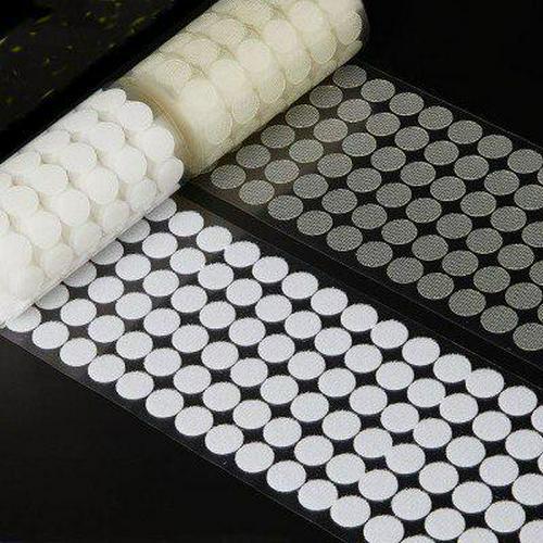 100Pairs Colorful Hook and Loop Self Adhesive Fastener Dots Tapes Coins Sticky  Back for Home Office Classroom DIY Crafts 10-25MM