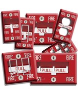FIRE ALARM PULL DOWN LIGHT SWITCH OUTLET WALL PLATE COVER MAN CAVE TV RO... - $5.99