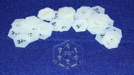 Mylar 3/4" (sides measure 3/8")  Hexagon- 51 Piece Set - $20.20