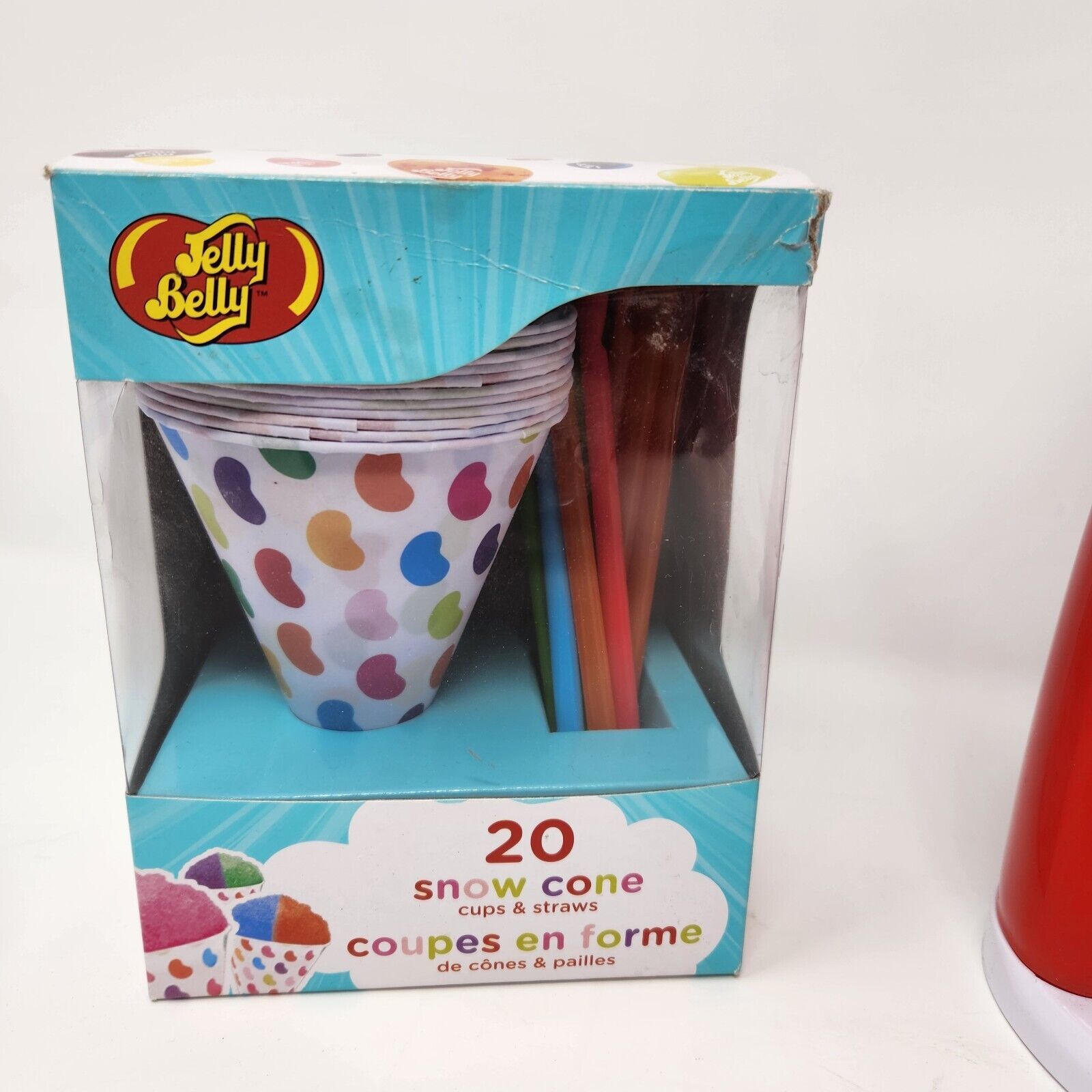 Jelly Belly Ice Shaver Snow Cone Manual Portable with Cups & Straws Other