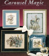 Carousel Magic Portrait Canopy Wall Hanging Pillow Cross Stitch Patterns - $13.99