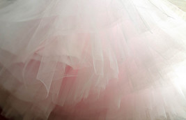 PINK Puffy Layered Tulle Skirt Womens Pink Ballerina Tulle Skirt Plus Size image 2