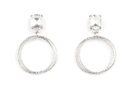 Paparazzi Prismatic Perfection White Post Earrings - New - $4.50