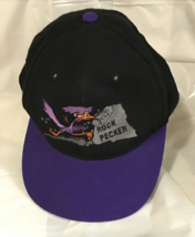 Black & Purple Baseball Cap By Otto One size fits All  Rock Pecker Logo - $11.87