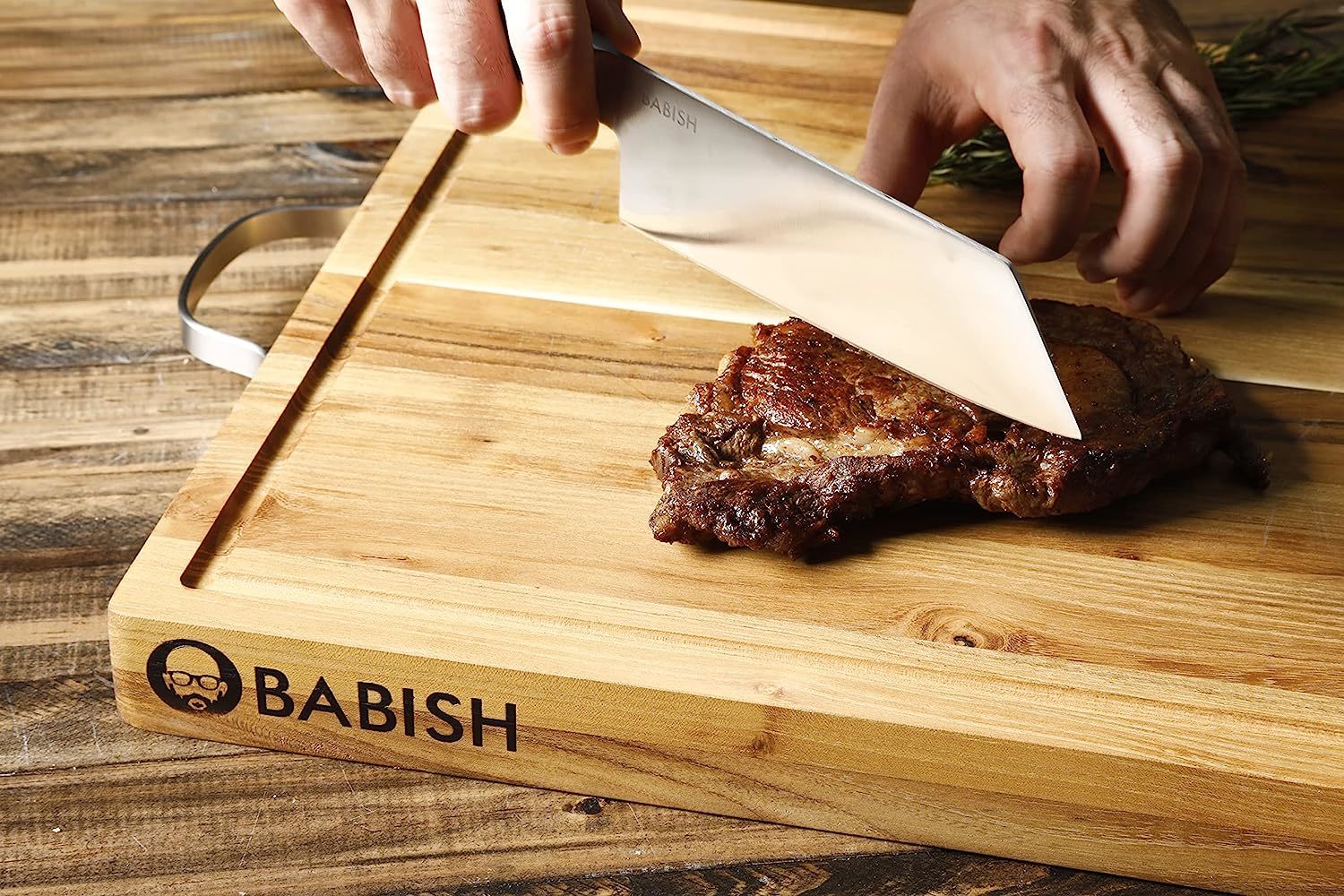 Babish High-Carbon 1.4116 German Steel 5 Steak Knife Set 4-Pack