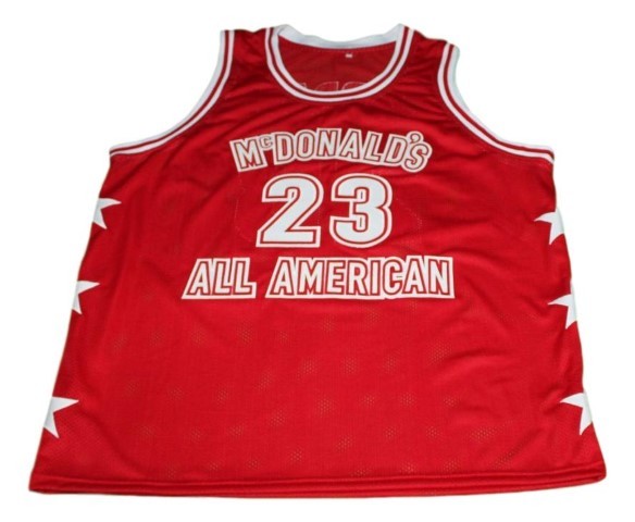 Michael jordan  23 mcdonald s all american new men basketball jersey red   1