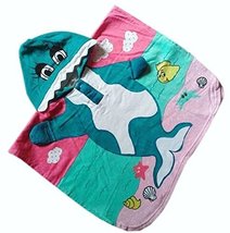 Lovely Cartoon Series Green Dophin Hooded Bath Towel (10060CM) image 1