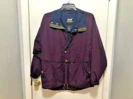 Vintage Helly Hansen Mens Small 1/2 Zip Pullover Windbreaker Jacket Vented - $22.76