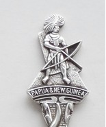 Collector Souvenir Spoon Papua New Guinea Aboriginal Bow Hunter Figural - $14.99