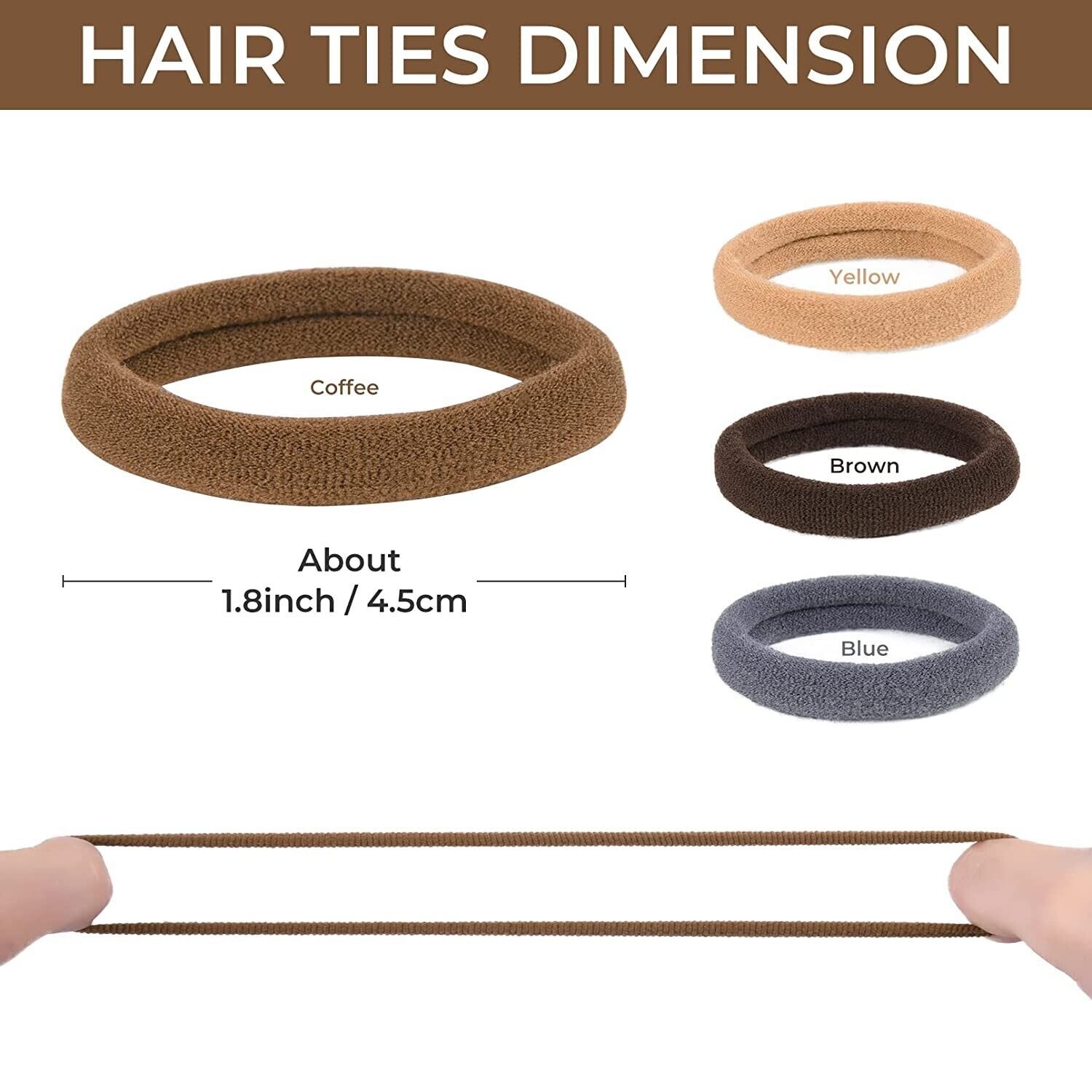 40PCS Hair Ties Ponytail Holders for Thick Hair Elastic Hair Tie for