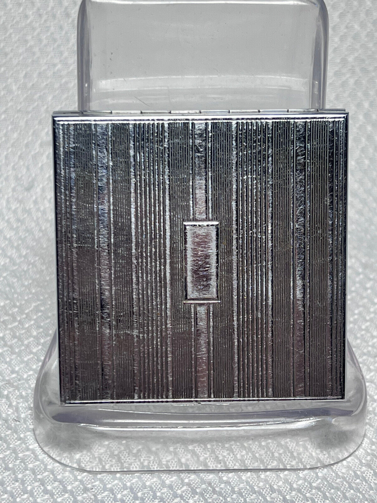 Flora by GUCCI Silver Metal Mirror Compact With Original Black 
