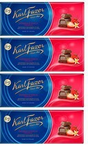 FAZER Karl Fazer Strawberry and vanilla in milkchocolate 4 x 200 g (4 pcs) - $33.17