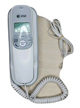 AT&T TR1909 Single Line Corded Phone 4.G4 Telephone Call List White Gray - $21.11