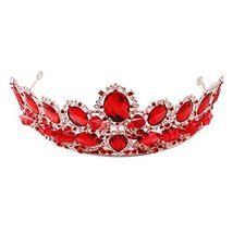 Rhinestone Wedding Accessories Head Decoration Gold Plated Alloy Material Crown