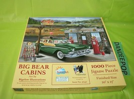Sunsout Big Bear Cabins Jigsaw Puzzle 1000 Piece Eagle Gasoline 3152 20 ... - $19.79