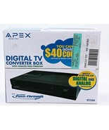 Digital TV Converter Box with Analog Pass Through with Remote Apex DT250A - $18.95