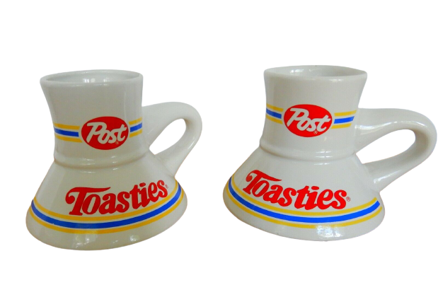 Collectible Post Toasties Wide Bottom No Spill Coffee Cup 