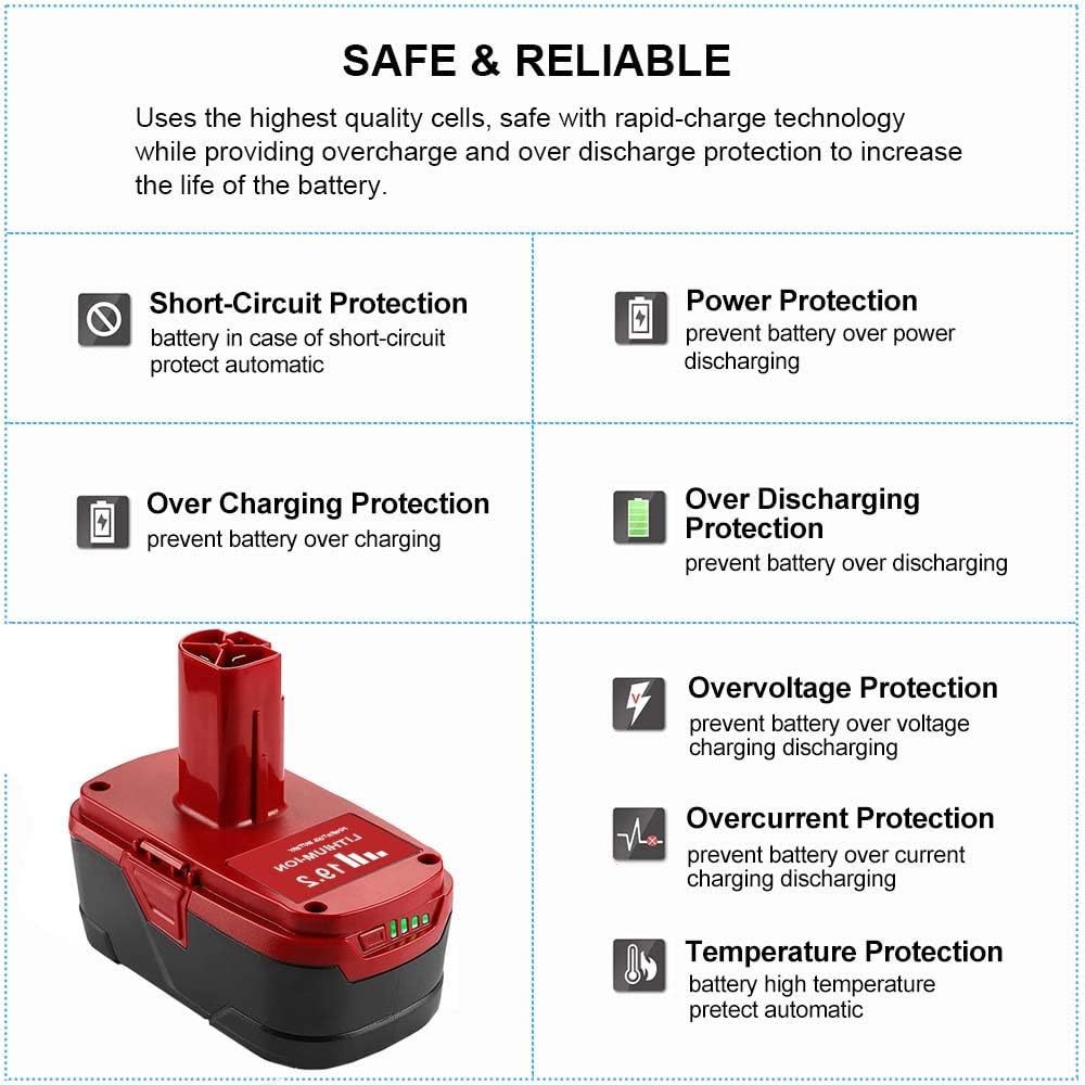 Powerextra 3.6V 3.0Ah Replacement Battery for Black & Decker