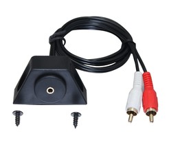 3.5Mm Aux To 2Rca Male Extension Cable Car Audio Mount Installation - $27.99